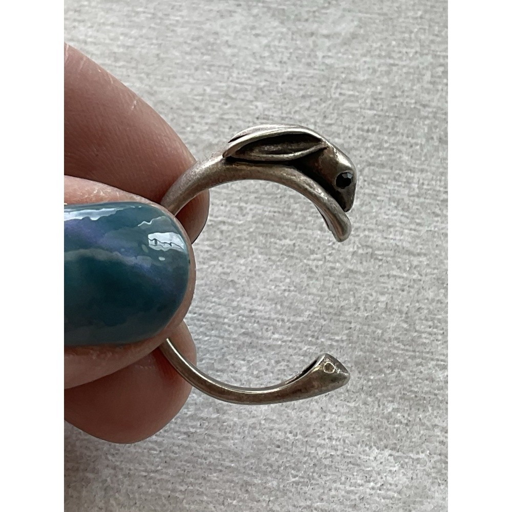 sterling silver wrap ring Sculpted Wrap Ring  Size 9 Vintage Estate Jewelry